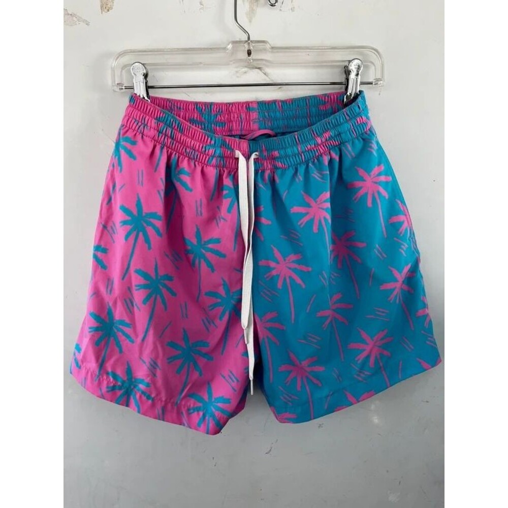 Pink and blue chubbies swim trunks size medium